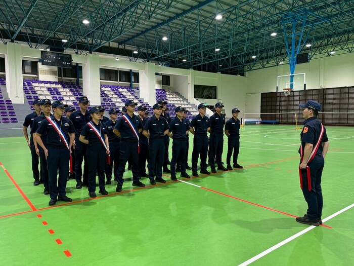 區隊長吳宥頡講授警察基礎訓練課程內涵與教學方法