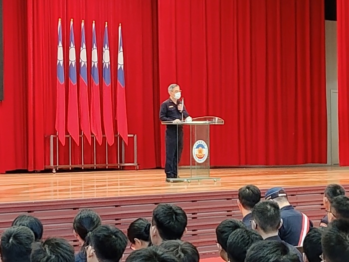 總隊長李政峰於始業式致詞