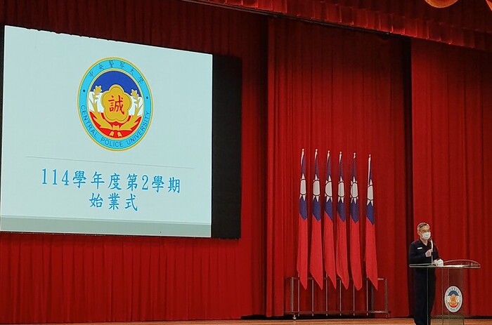 總隊長李政峰於始業式致詞