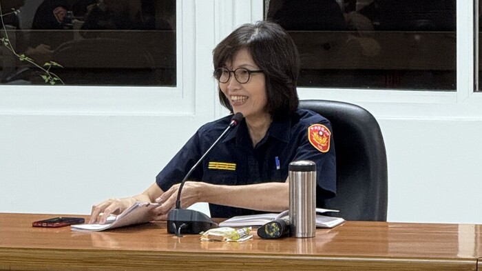 總隊長粘慧珍致詞