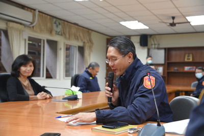 88期1隊姚中隊長宗夆代表總隊同仁向粘副總隊長致謝詞