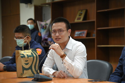 杜區隊長發表榮調感言
